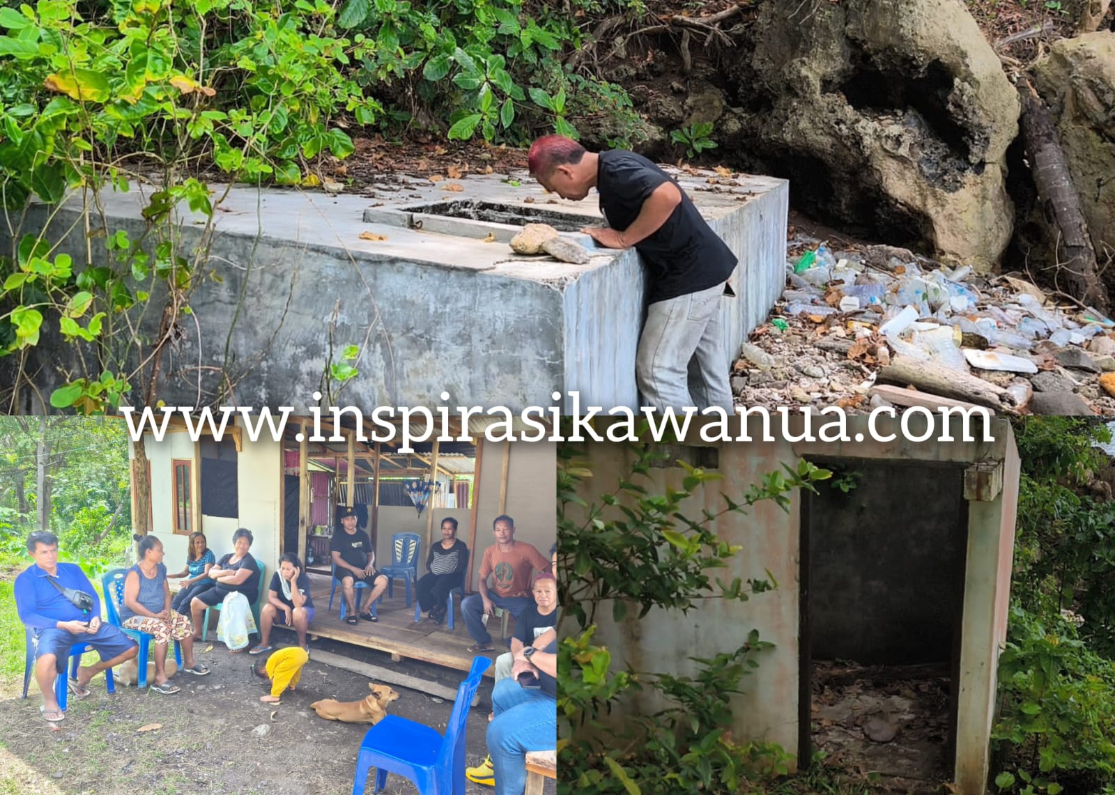 Pekerjaan Sumur dan Tampungan Air dengan Anggaran Rp 350 jutaan yang Dikeluhkan warga Tarabitan.