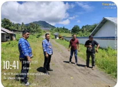 Inspektorat Minut sat turun lokasi lahan eks HGU kampung ilo-ilo.