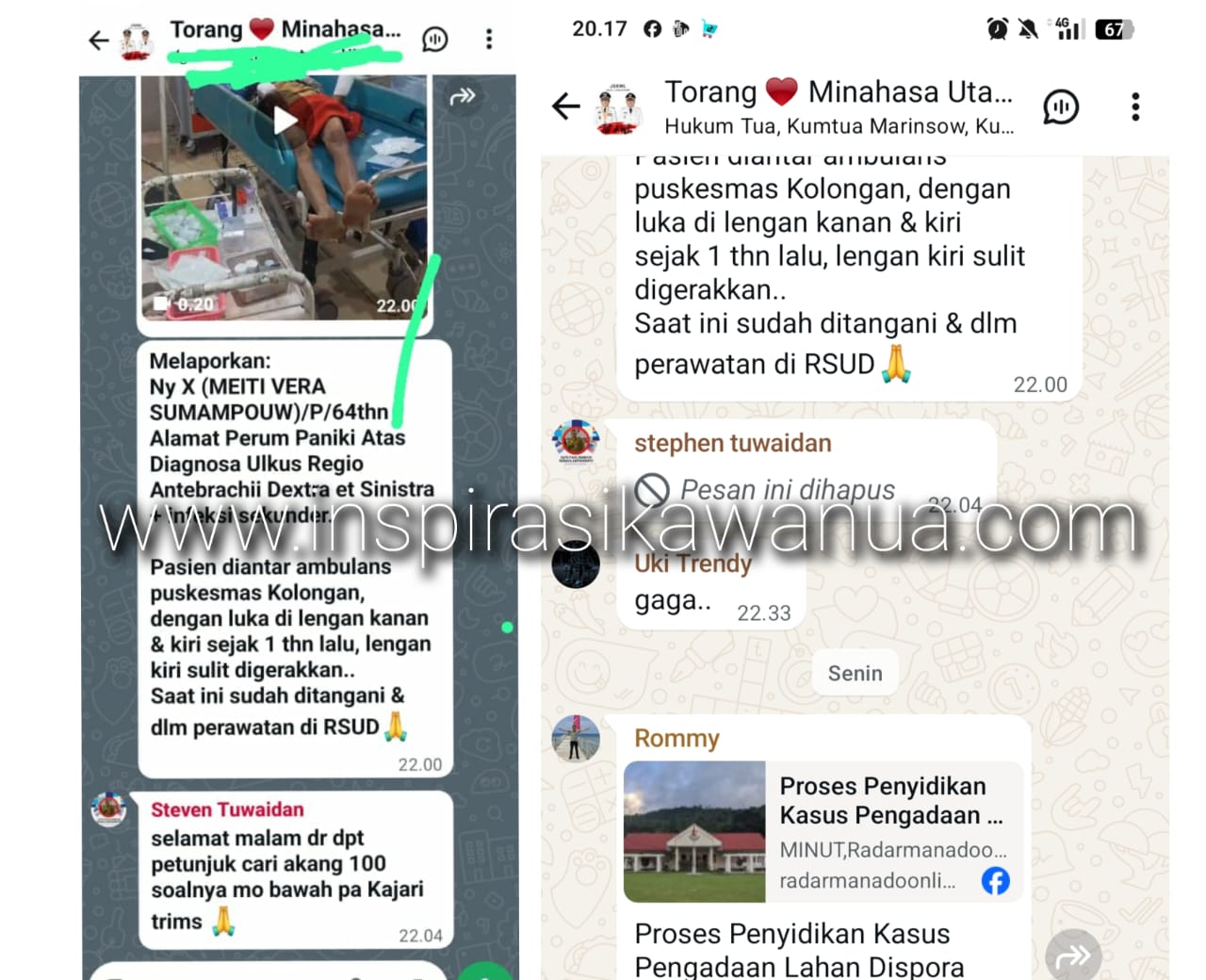 Bukti Chatingan di Grup WhatsApp.