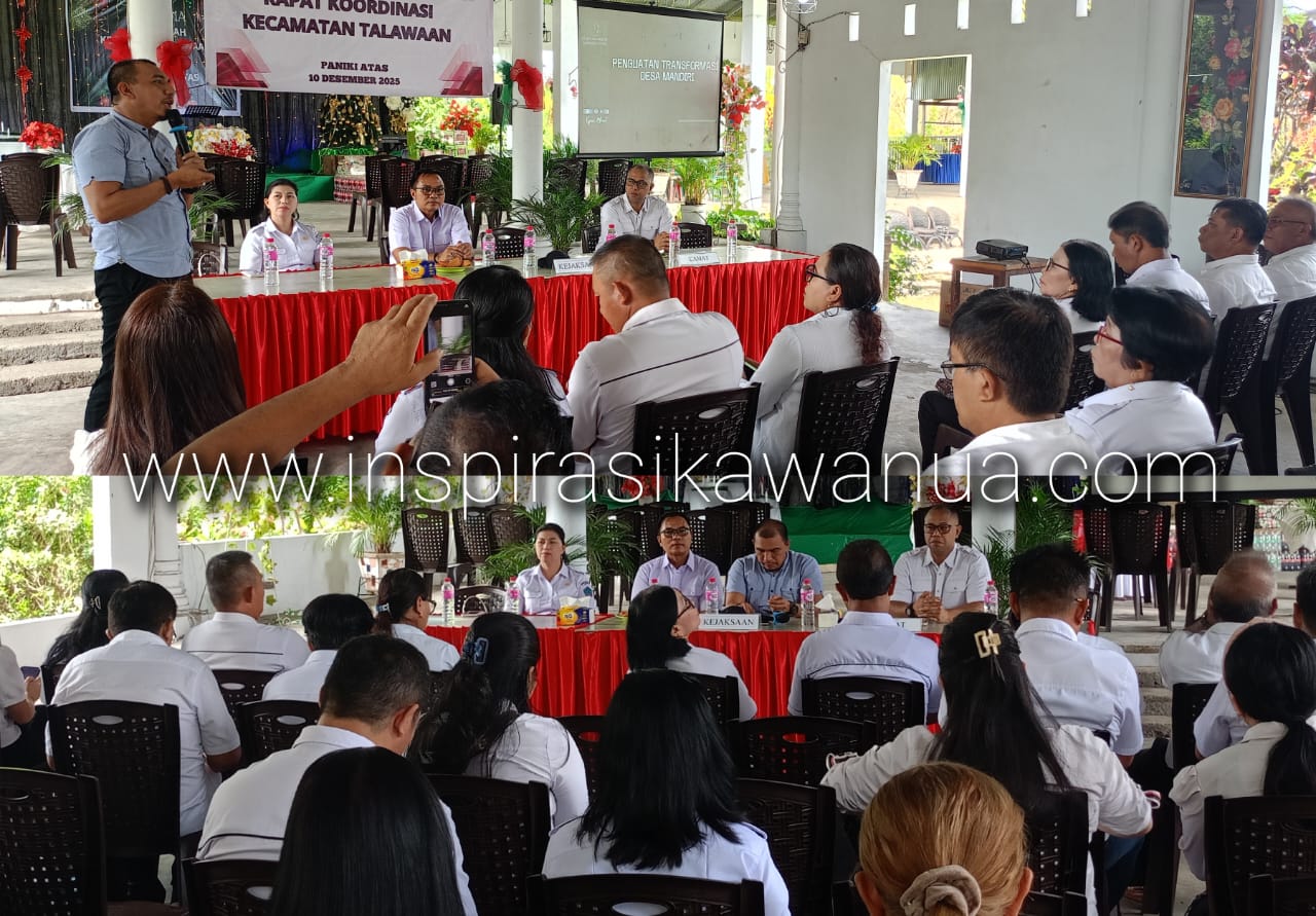 Rapat Koordinasi Kecamatan Talawaan Kabupaten Minahasa Utara.